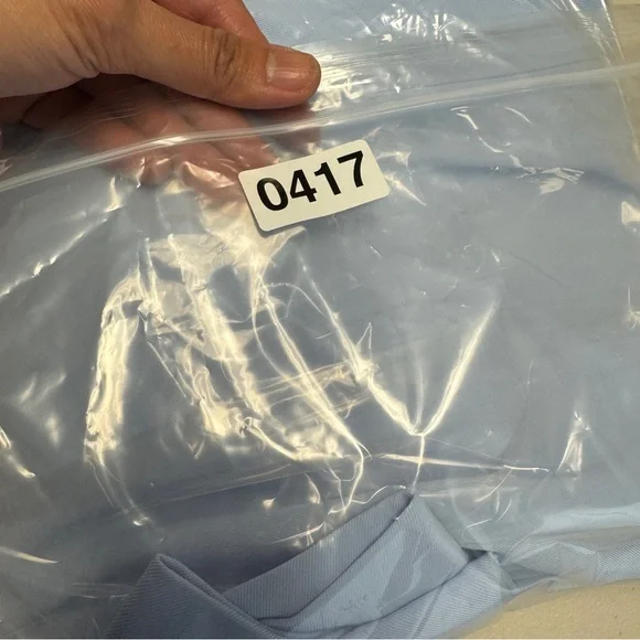 Everlane Light Blue Double Breasted Career Relaxed Fit Blazer Size 6 - Picture 16 of 16